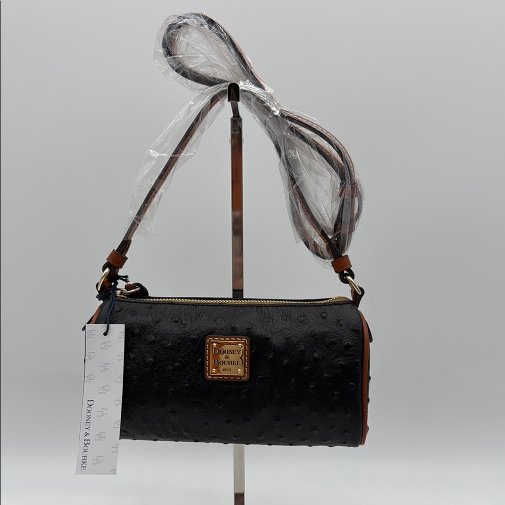 Dooney & Bourke Ostrich Buffy Crossbody Black